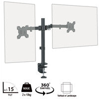 piXL Desk-Mounted Fully-Adjustable Dual Monitor Arm for Screens Up To 27" - image 5