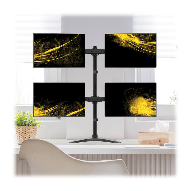 Tripp Lite DDR1327MQ Quad-Display Desktop Monitor Stand for 13” to 27” Flat-Screen Displays