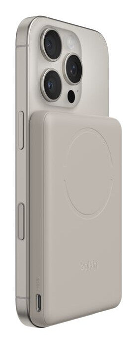 Belkin BPD020HQSA power bank 5000 mAh Wireless charging Sand