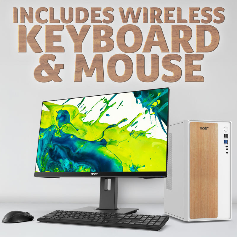 Acer Aspire TC-101 Tower Desktop - Intel Core i5-13420H, 8GB, 512GB SSD, Integrated Graphics, No Display, Windows 11, White