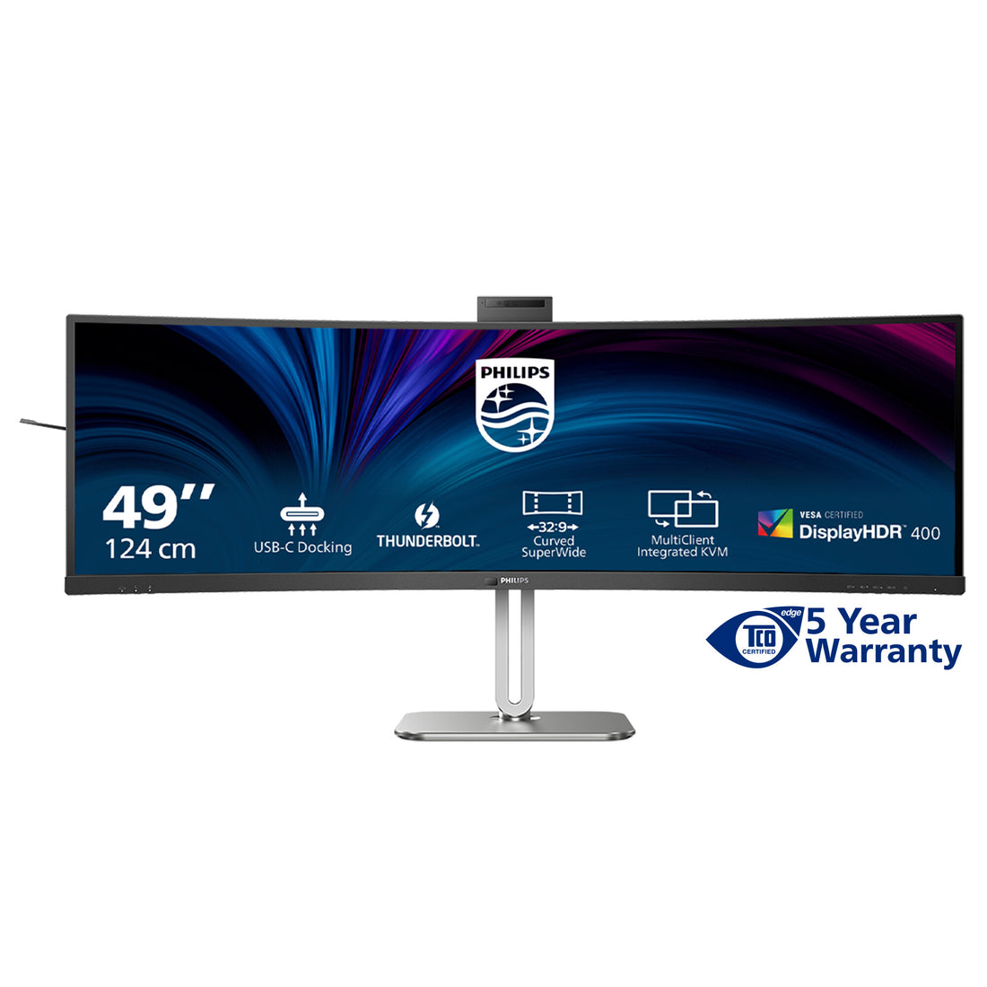 Philips 49B2U6903CH/00 computer monitor 48.8" 5120 x 1440 pixels Dual QHD LCD Grey - image 2
