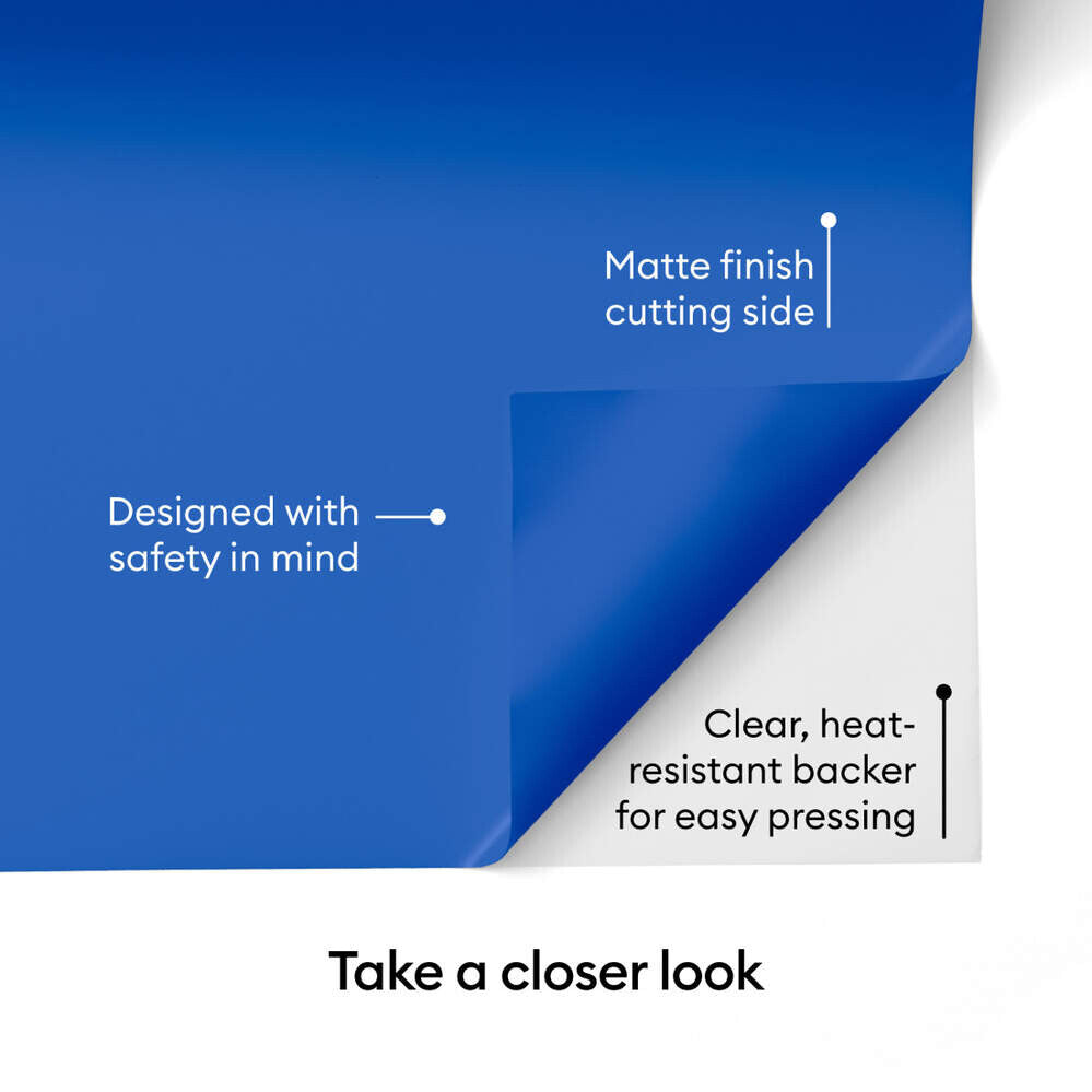 Cricut Value Iron-On Removable Blue Matte - image 5