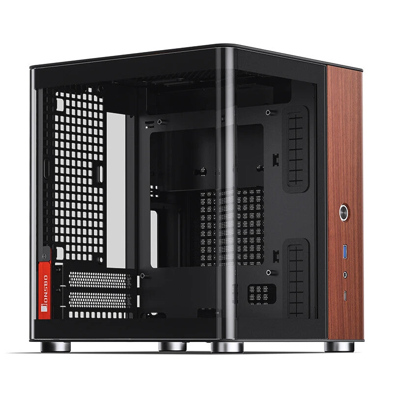 Jonsbo TK-0 BLACK computer case Black, Wood - image 8