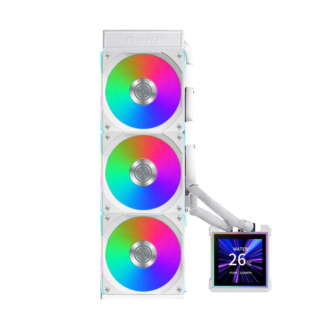 Lian Li HydroShift II LCD-S 360 CL Processor Liquid cooling kit 12 cm White
