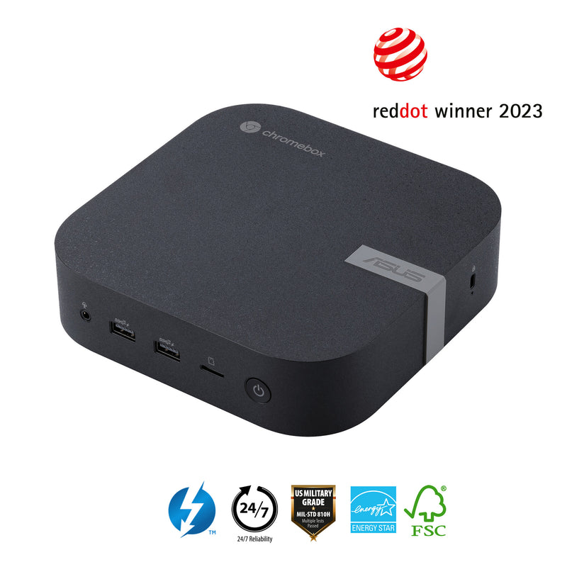 ASUS Chromebox CHROMEBOX5-G3103UN Intel® Core™ i3 i3-1220P 8 GB DDR4-SDRAM 128 GB SSD ChromeOS Mini PC Black