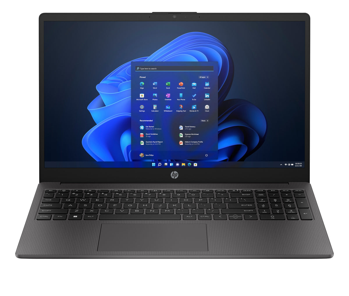 HP 255 G10 AMD Ryzen™ 3 7330U 15.6" Full HD Laptop, 8GB RAM, 256GB SSD, Windows 11 Home - Black (B39RBAT)