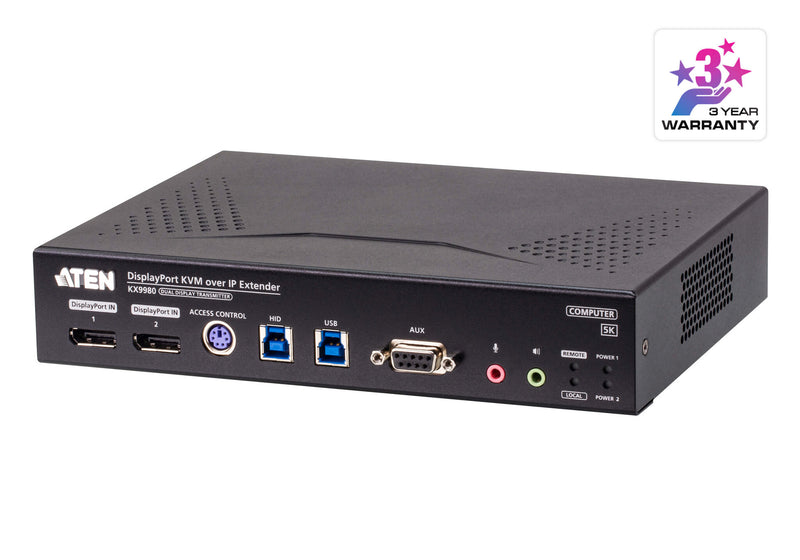ATEN 5K DP Dual Display KVM over IP Tx