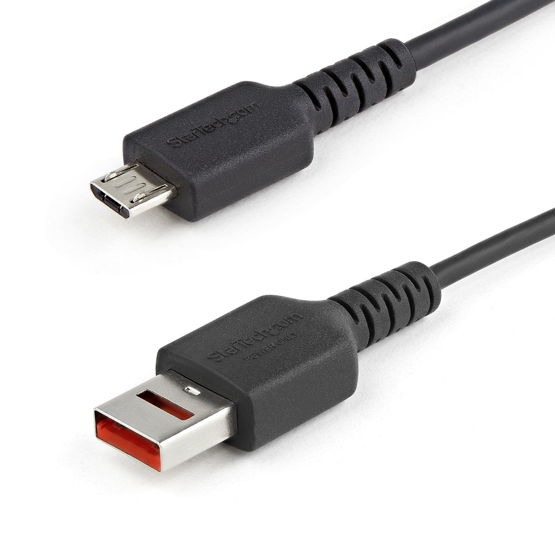 StarTech.com 3ft (1m) Secure Charging Cable – USB-A to Micro USB Data Blocker Charge-Only Cable – Power-Only