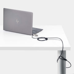 StarTech.com Slim Lock K-Slot Compatible, 5ft (1.5m) Locking Cable, Desk Anti-Theft Security For Laptop/Notebook, Cut-Resistant Steel Cable, Combination Lock