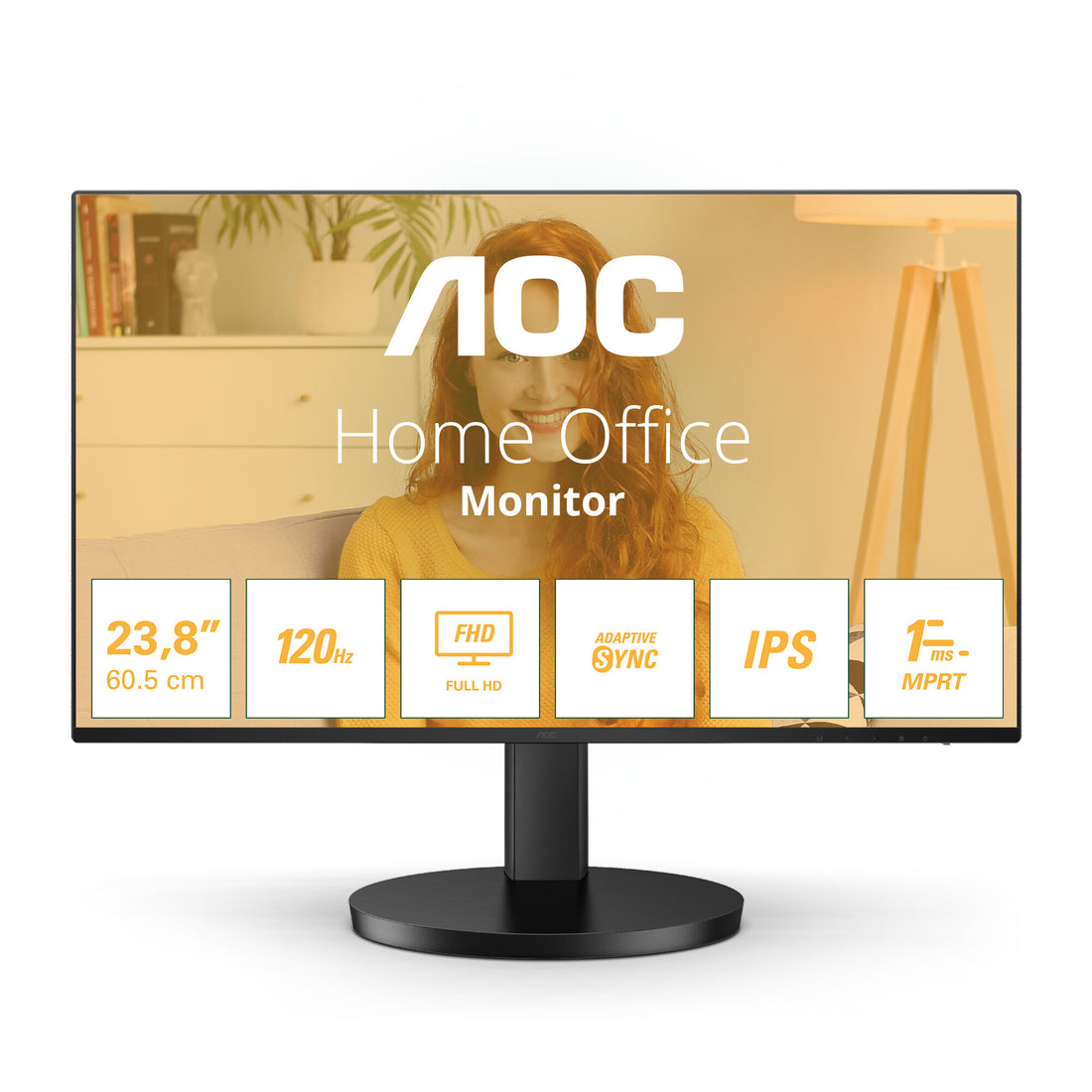 AOC 24B3HA2 computer monitor 23.8" 1920 x 1080 pixels Full HD LED Black
