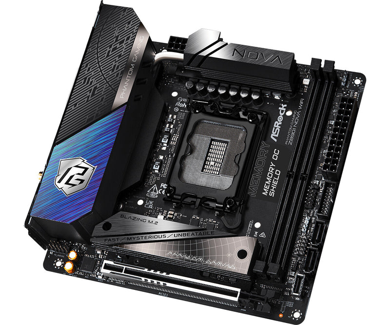 Asrock Phantom Gaming Z890I Nova WiFi Intel Z890 LGA 1851 (Socket V1) mini ITX