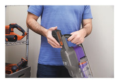 Black & Decker BHFEV182CP-GB stick vacuum/electric broom 2-in-1 stick vacuum Battery Dry Bagless 0.65 L Purple, Titanium 2 Ah