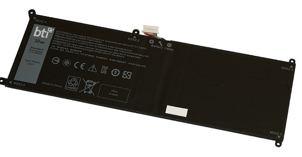 BTI V55D0 compatible 30Wh 4-cell battery for DELL LATITUDE 12 7275 XPS 12 9250