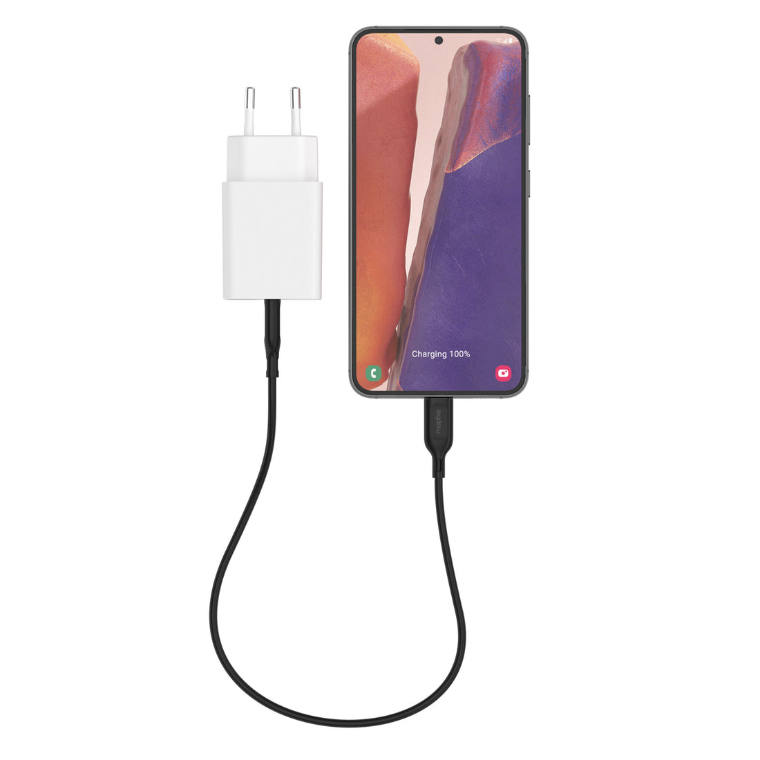 mophie essentials 20W USB-C PD wall adapter Universal White AC Fast charging Indoor