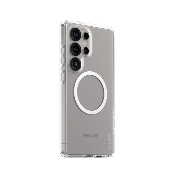 PanzerGlass CARE™ by ® Urban Combat Case Transparent w. White Qi Compatible Samsung Galaxy S25 Ultra
