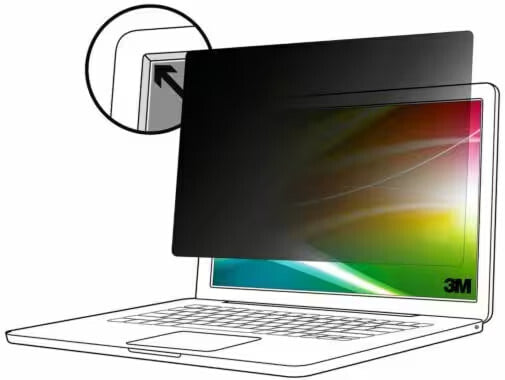 3M BP125W9B display privacy filter 31.8 cm (12.5") Laptop Frameless display privacy filter