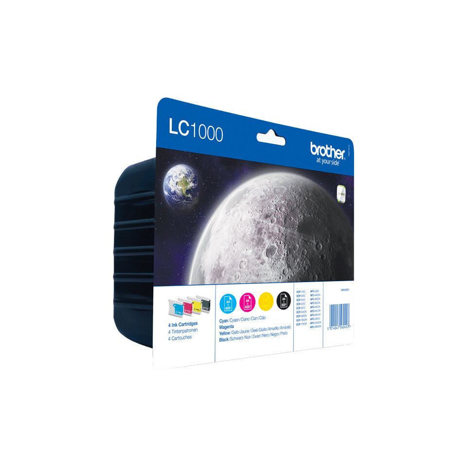 Brother LC1000VALBP ink cartridge 4 Original High (XL) Yield Black, Cyan, Magenta, Yellow - image 2