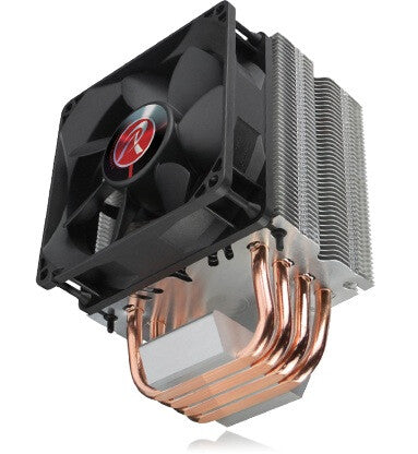 RAIJINTEK Aidos Processor Cooler 9.2 cm Black, Copper, Metallic
