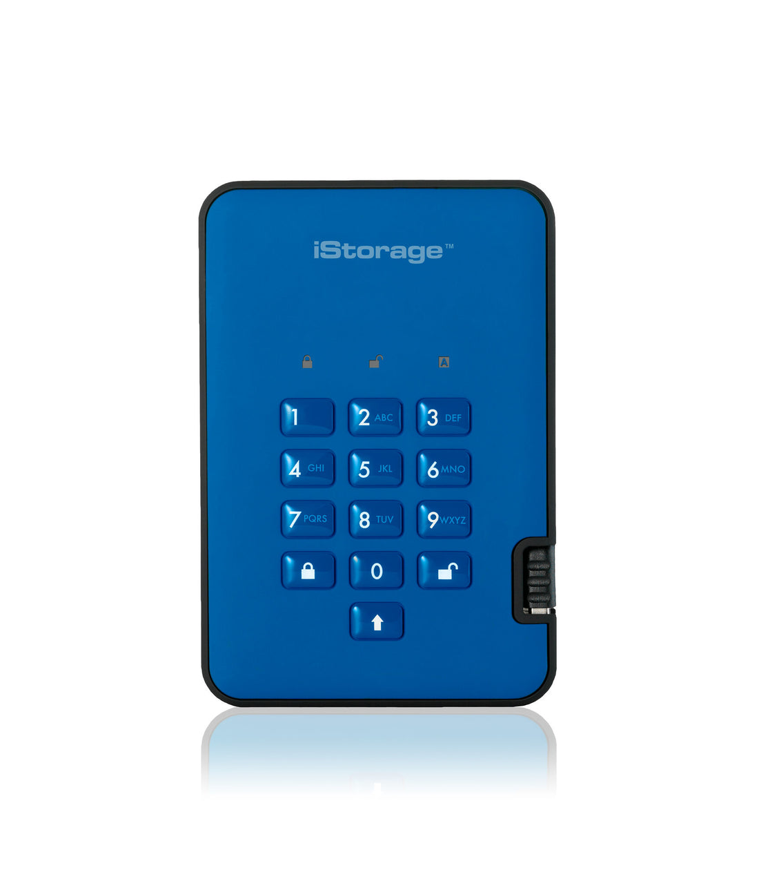 iStorage diskAshur² HDD 1TB Blue | Secure Portable Hard Drive |AES-XTS 256-bit Hardware Encryption | PIN