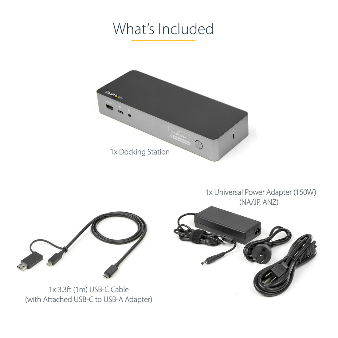 StarTech.com Universal Laptop Docking Station, Hybrid USB-C & USB-A Dock, Dual 4K DP & HDMI, 100W PD, Mac - image 12