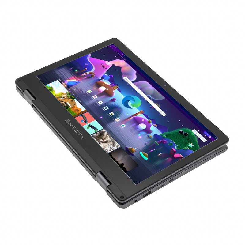 Entity Book 11.6" 2in1 Convertible Targa Laptop, Intel® Celeron® Dual-Core N4020, 11.6" HD Touchscreen, 4GB RAM, 128GB Storage, Windows 11 Home