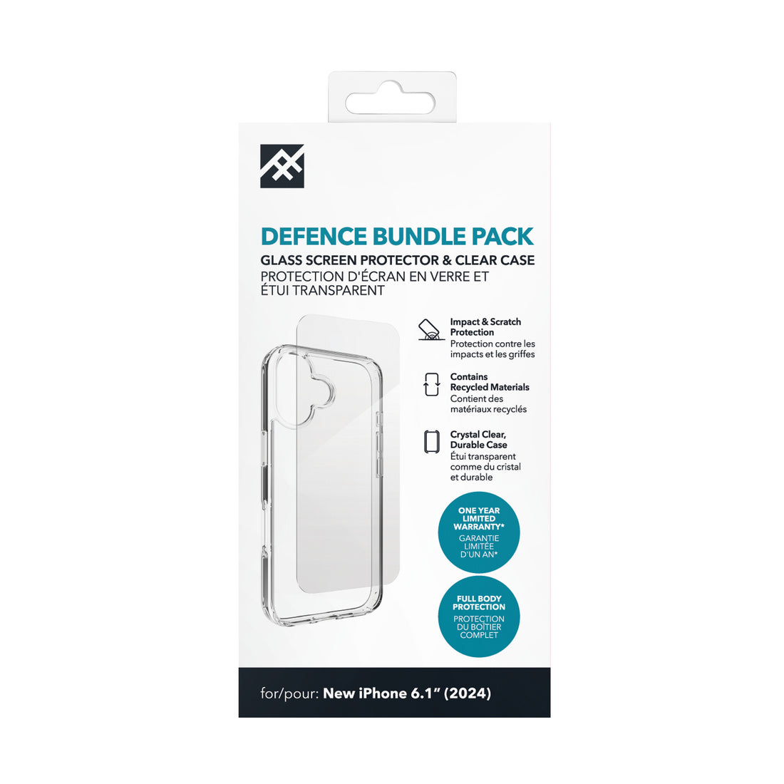 ZAGG IF Defence BNDL Glass/Clear Case Apple iPhone 16 INTL - image 5