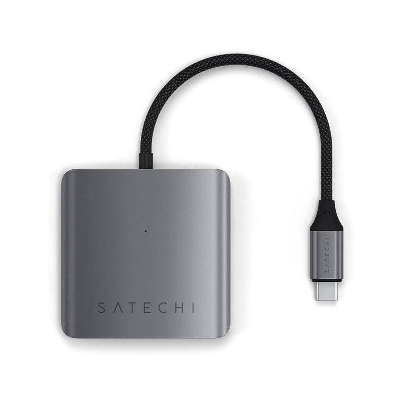 Satechi ST-H4CPDM interface hub USB Type-C 10000 Mbit/s Grey