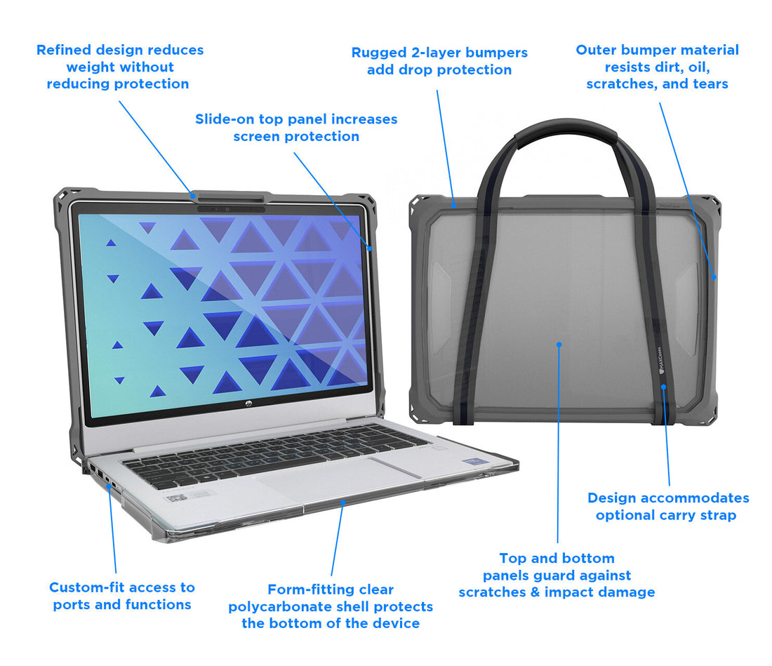 Origin Storage ACESFLR857GRY laptop case 12" Hardshell case Grey - image 2