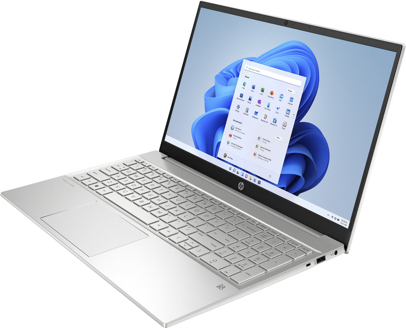 HP Pavilion 15-eh1026na AMD Ryzen™ 7 5700U Laptop 39.6 cm (15.6") Touchscreen Full HD 16 GB DDR4-SDRAM 512 GB SSD Wi-Fi 5 (802.11ac) Windows 11 Home Silver