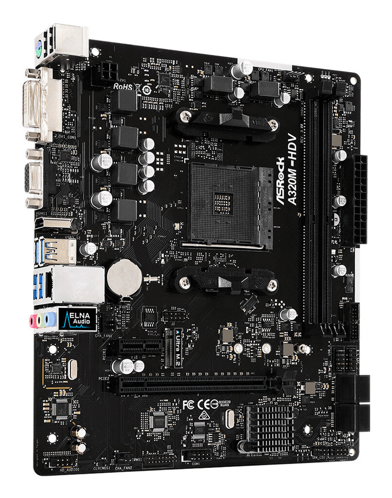 Asrock A320M-HDV R3.0 AMD A320 Socket AM4 micro ATX