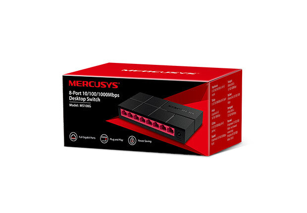 Mercusys 8-Port 10/100/1,000 Mbps Desktop Switch - image 4