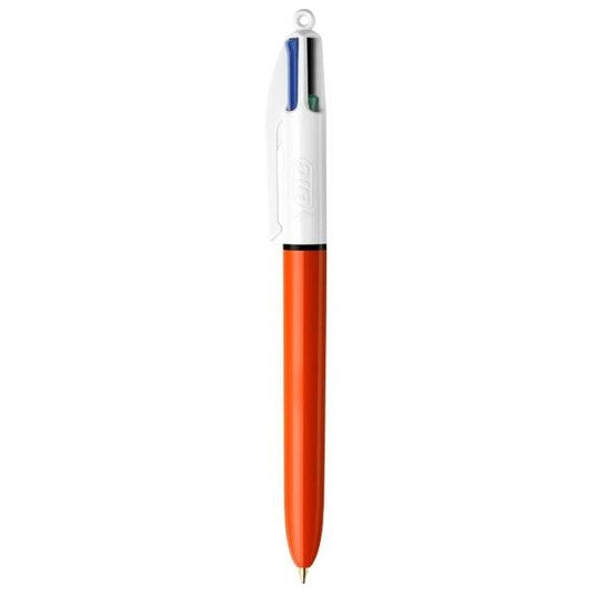 BIC 4 Color Original Fine Black, Blue, Green, Red Clip-on retractable ballpoint pen