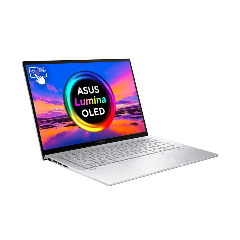 ASUS Zenbook 14 OLED UX3402VA-KN521W Intel® Core™ i9 i9-13900H Laptop 35.6 cm (14") Touchscreen 2.8K 16 GB LPDDR5-SDRAM 1 TB SSD Wi-Fi 6E (802.11ax) Windows 11 Home Silver