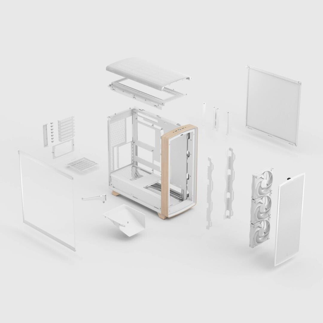 Fractal Design Summit Chalk White TG Clear Tint Midi Tower - image 5