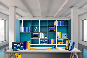 Exacompta Mag-cube Magazine File Bee - Turquoise - New