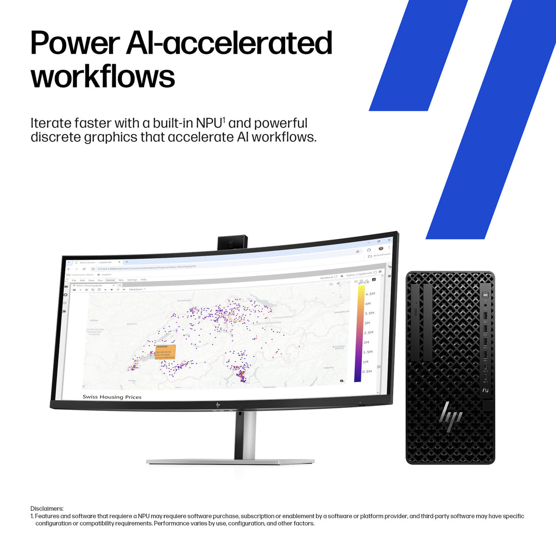 HP E66P3EA PC/workstation 285 32 GB DDR5-SDRAM 1 TB SSD Windows 11 Pro Tower AI Workstation, AI PC Black - image 4