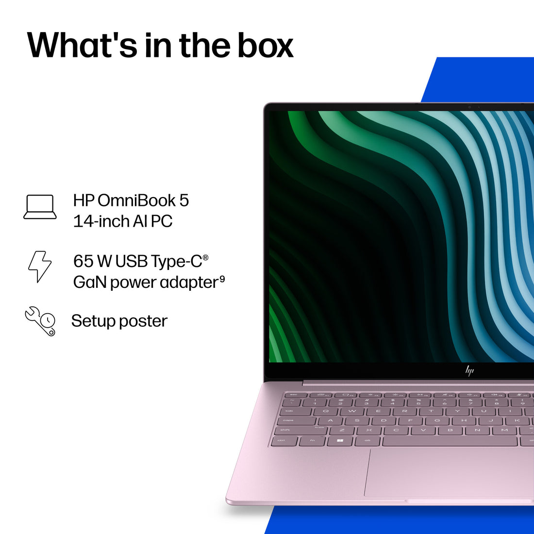 HP OmniBook 5 AI 14" Laptop (E7PD9EA) - Intel Core 5 320, 16GB RAM, 512GB SSD, Windows 11 Home