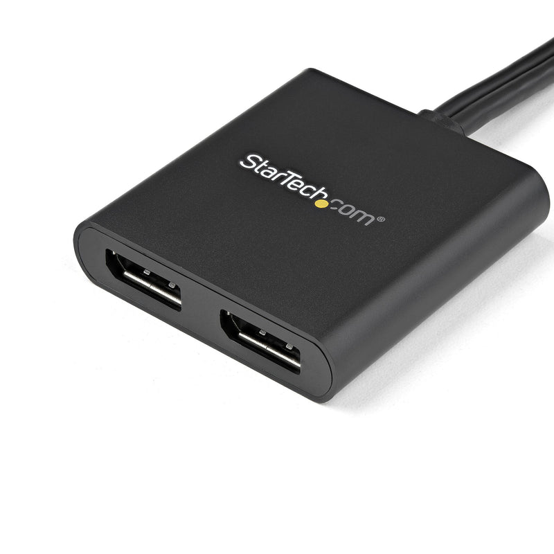 StarTech.com 2-Port Multi Monitor Adapter - Mini DisplayPort to 2x DisplayPort MST Hub - Dual 4K 30Hz - Video Splitter for Extended Desktop Mode on Windows PCs Only - mDP 1.2 to 2x DP