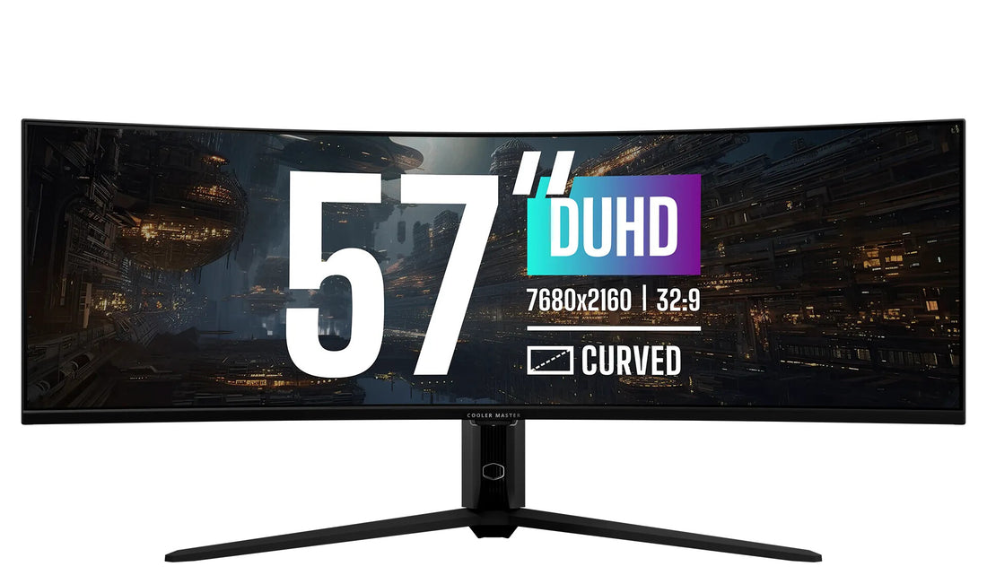 Cooler Master Gaming GP57ZS computer monitor 57" 7680 x 2160 pixels Dual UHD LCD Black