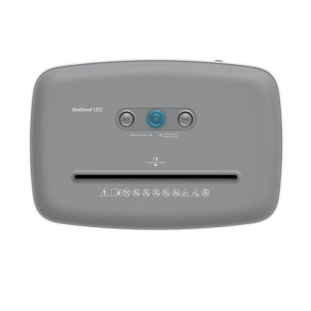 HP OneShred 12CC paper shredder Particle-cut shredding 65 dB 22 cm White