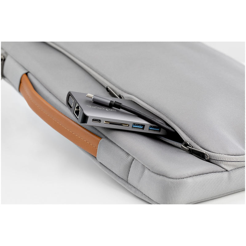 StarTech.com USB C Multiport Adapter - USB-C Mini Travel Dock w/ 4K HDMI or 1080p VGA - 3x USB 3.0 Hub, SD, GbE, Audio, 100W PD Pass-Through - Portable Docking Station for Laptop/Tablet