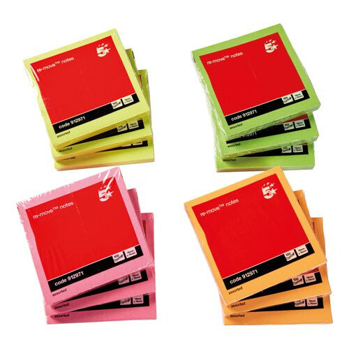 5Star 912971 note paper Square Assorted colours 100 sheets Self-adhesive - image 2