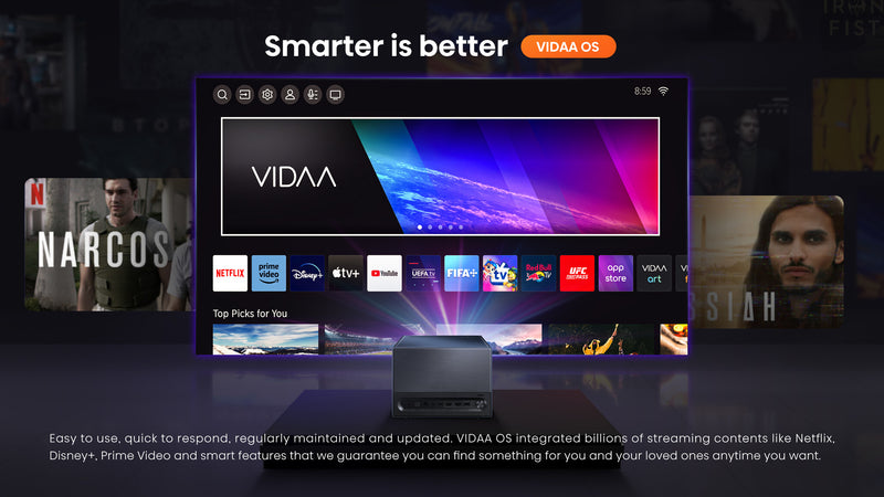 Hisense C1TUK data projector 1600 ANSI lumens UHD 4K (3840x2160) Silver