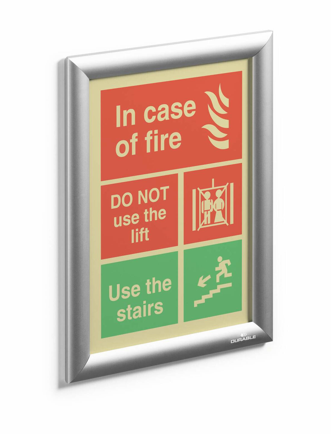 Durable 479623 wall frame 192 x 279 mm Rectangle Silver Aluminium - image 3