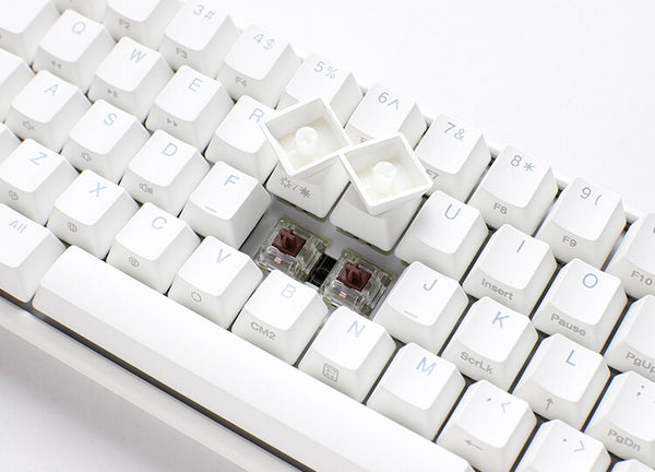 Ducky One3 Pure White Mini keyboard Gaming USB UK English