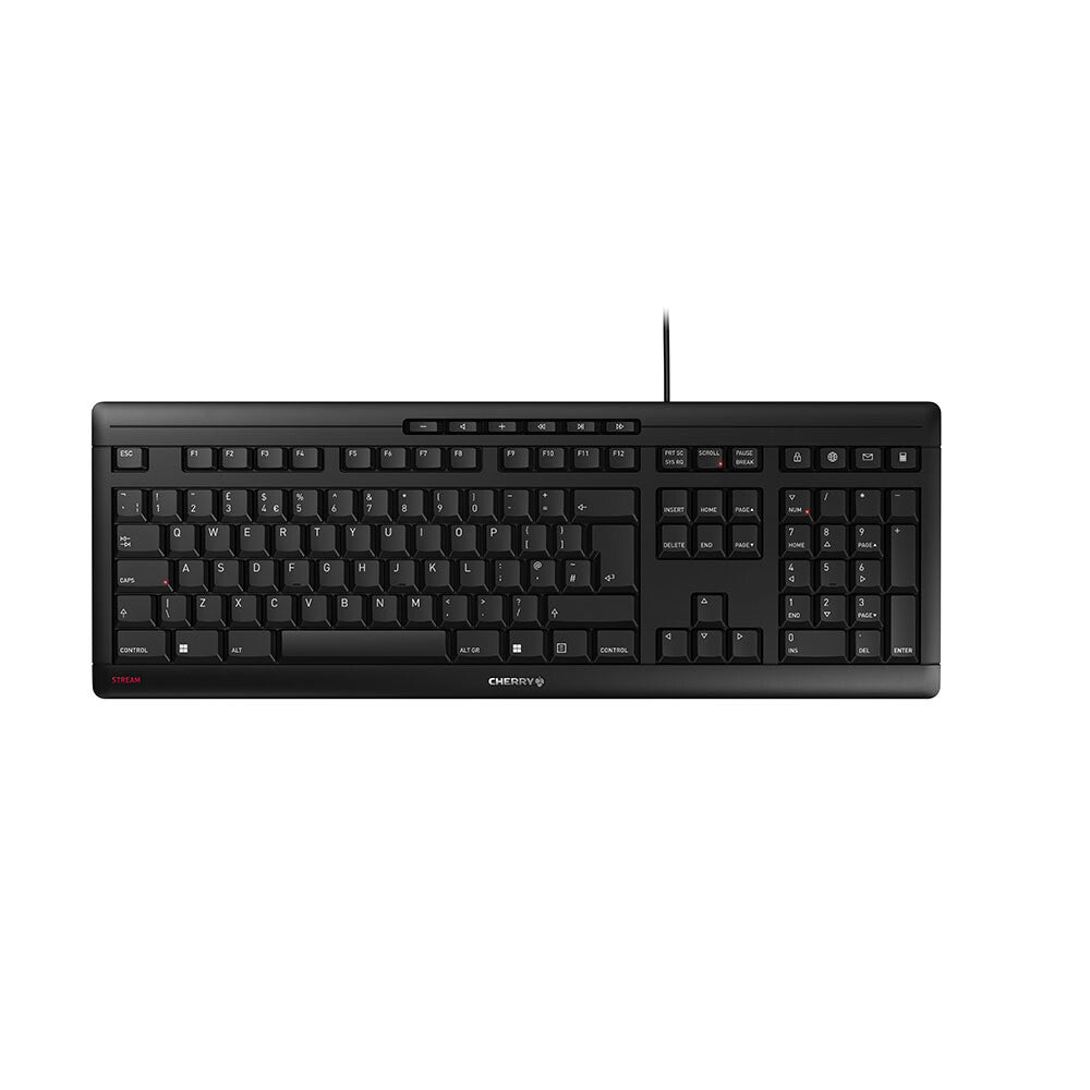 Contour Design STREAM KEYBOARD Corded Keyboard, Black, USB (QWERTY - UK)