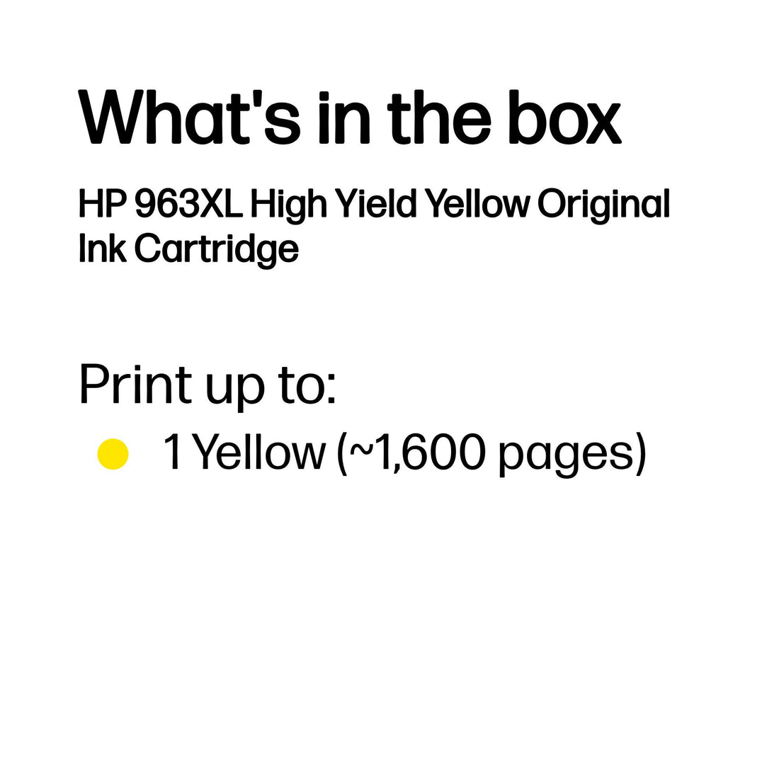 HP 963XL High Yield Yellow Original Ink Cartridge - image 4