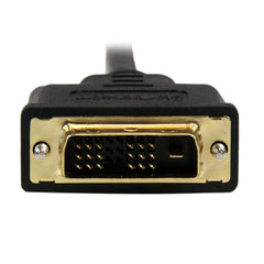 StarTech.com 3ft (1m) Micro HDMI to DVI Cable - Micro HDMI to DVI Adapter Cable - Micro HDMI Type-D Device to DVI-D Single Link Monitor/Display/Projector Video Converter Cord - Durable