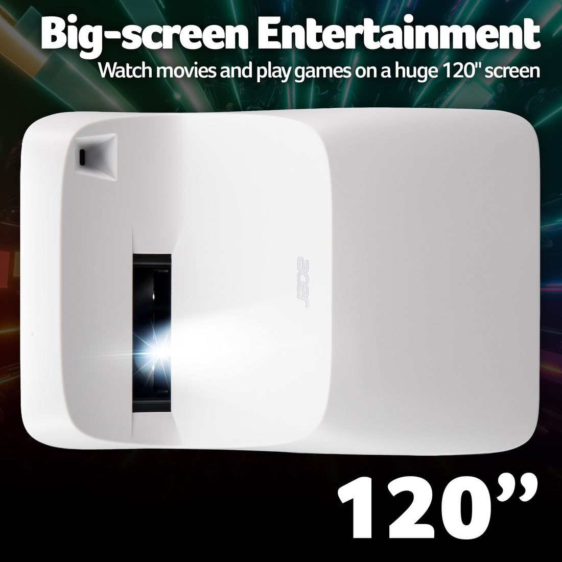 Acer HL1810U ultra-short throw projector - 4K Ultra HD, RGB laser, 2,800 RGB laser lm - image 5