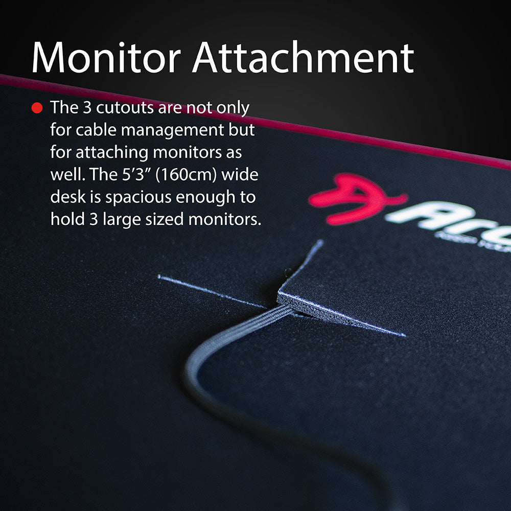 Arozzi Arena Gaming Desk - Pure Black - image 12